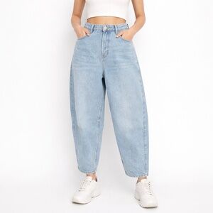 Dynamite Light Blue Wide Leg Flare Jeans